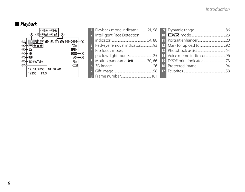 Playback playback | FujiFilm FinePix HS30EXR User Manual | Page 20 / 146