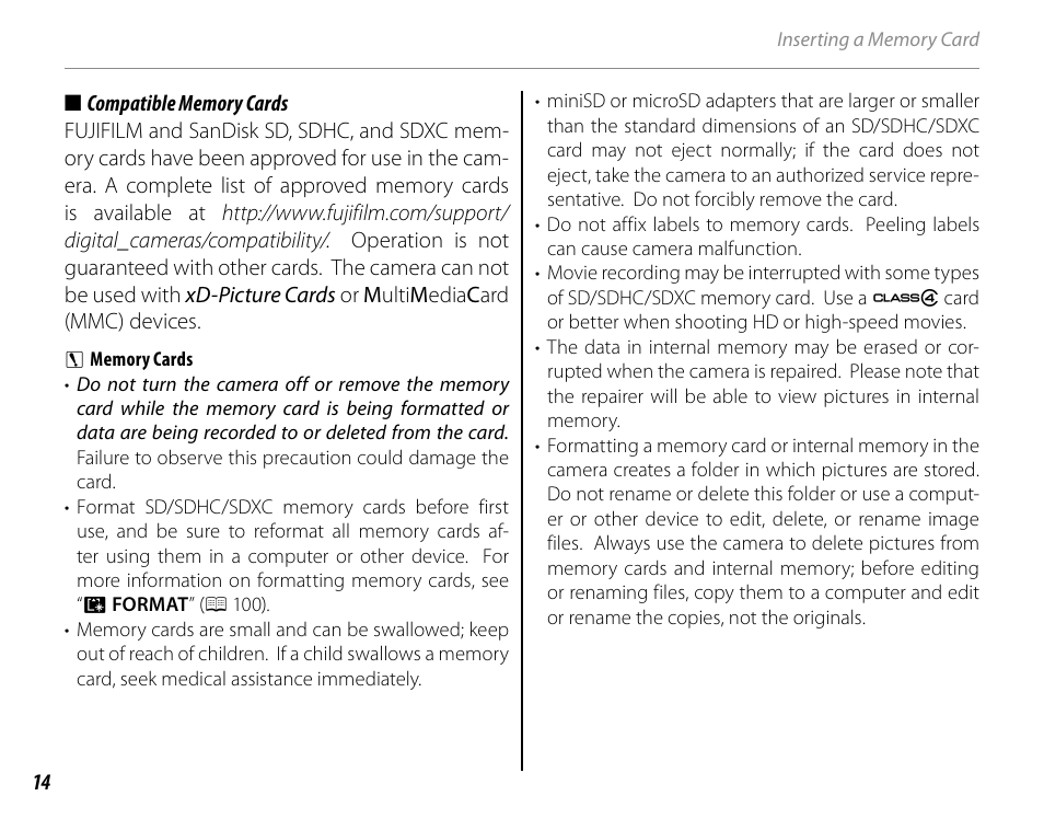 FujiFilm FinePix HS30EXR User Manual | Page 28 / 146