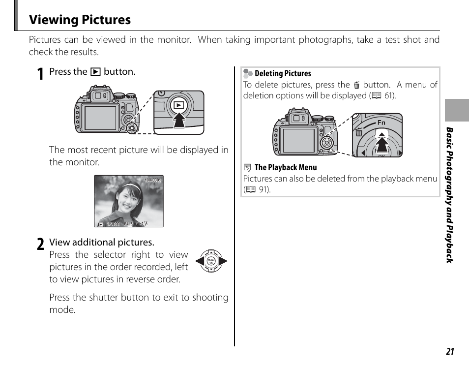 Viewing pictures | FujiFilm FinePix HS30EXR User Manual | Page 35 / 146