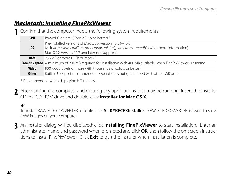 Macintosh: installing finepixviewer | FujiFilm FinePix HS30EXR User Manual | Page 94 / 146