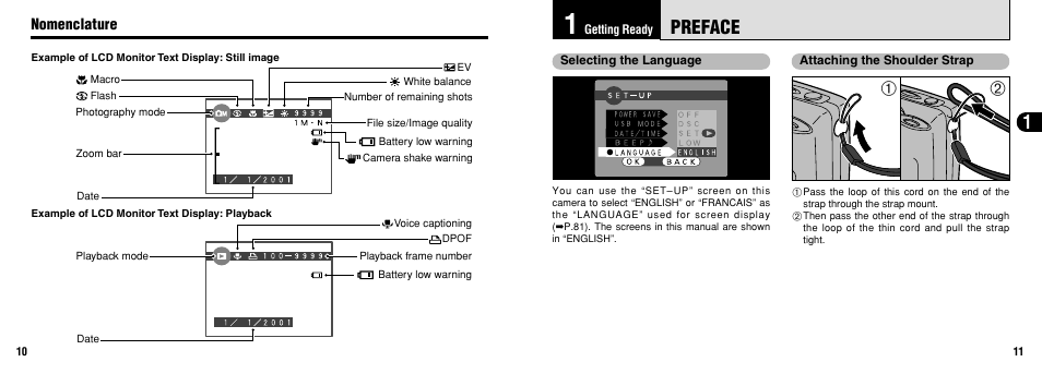 Preface, Nomenclature | FujiFilm FinePix30i User Manual | Page 6 / 59