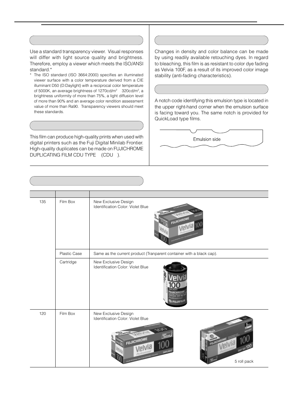 FujiFilm FUJICHROME VELVIA RVP100 User Manual | Page 4 / 8