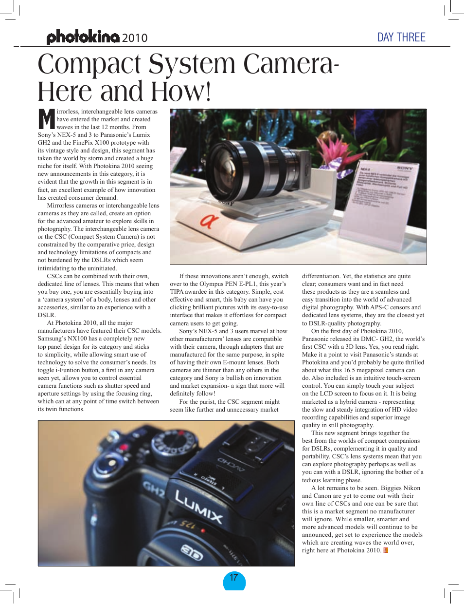 Compact system camera- here and how, Day three | FujiFilm FinePix Real 3D W3 User Manual | Page 19 / 28