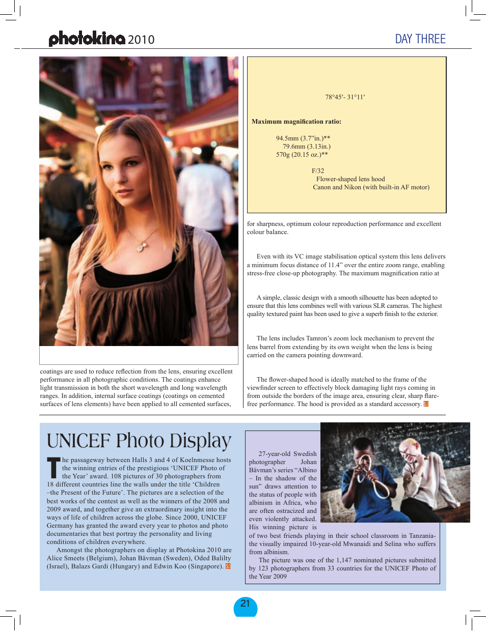 Unicef photo display, Day three | FujiFilm FinePix Real 3D W3 User Manual | Page 23 / 28