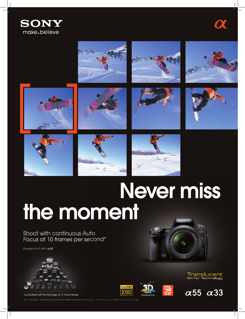 The moment never miss | FujiFilm FinePix Real 3D W3 User Manual | Page 28 / 28