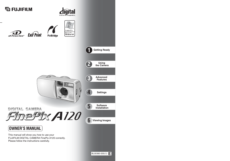 FujiFilm FinePix A120 User Manual | 43 pages