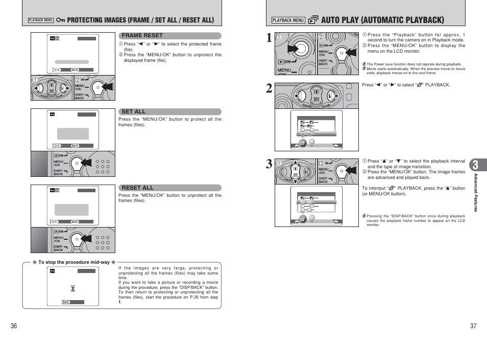 G auto play (automatic playback) | FujiFilm FinePix A120 User Manual | Page 19 / 43