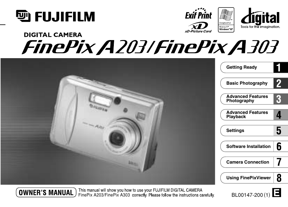 FujiFilm FinePix A303 User Manual | 132 pages