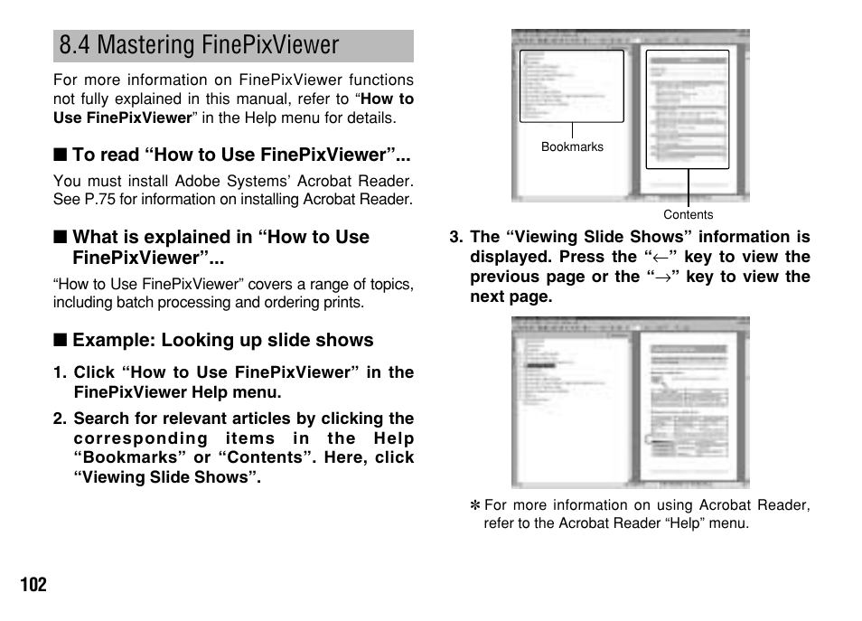 4 mastering finepixviewer | FujiFilm FinePix A303 User Manual | Page 102 / 132