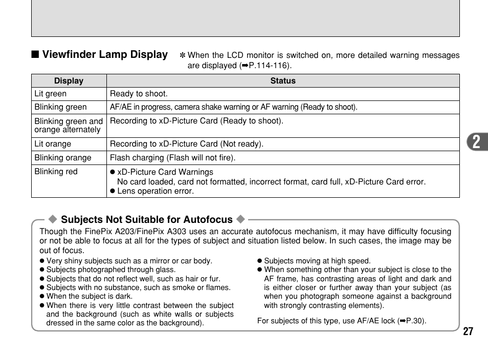 FujiFilm FinePix A303 User Manual | Page 27 / 132