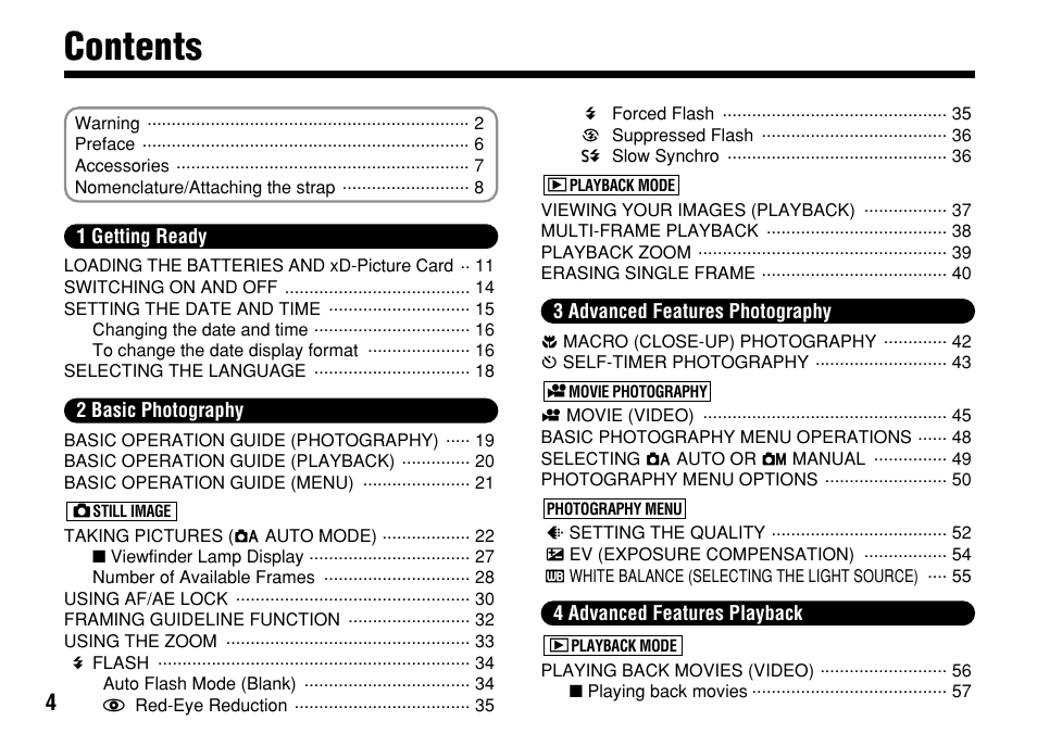 FujiFilm FinePix A303 User Manual | Page 4 / 132