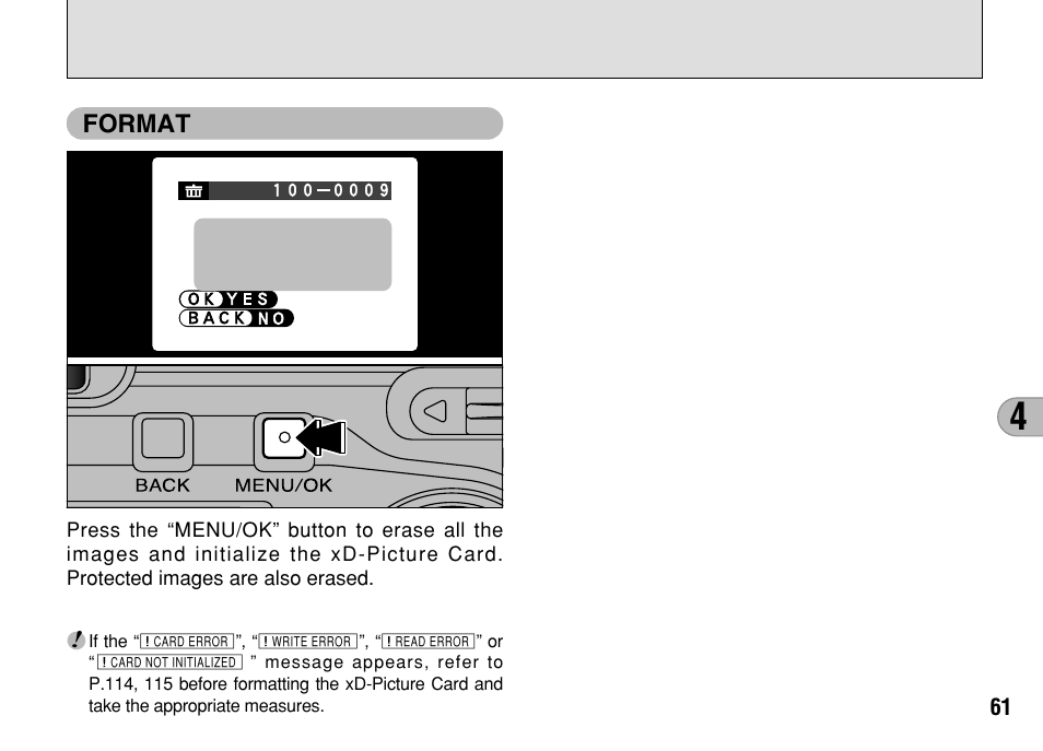 Format | FujiFilm FinePix A303 User Manual | Page 61 / 132