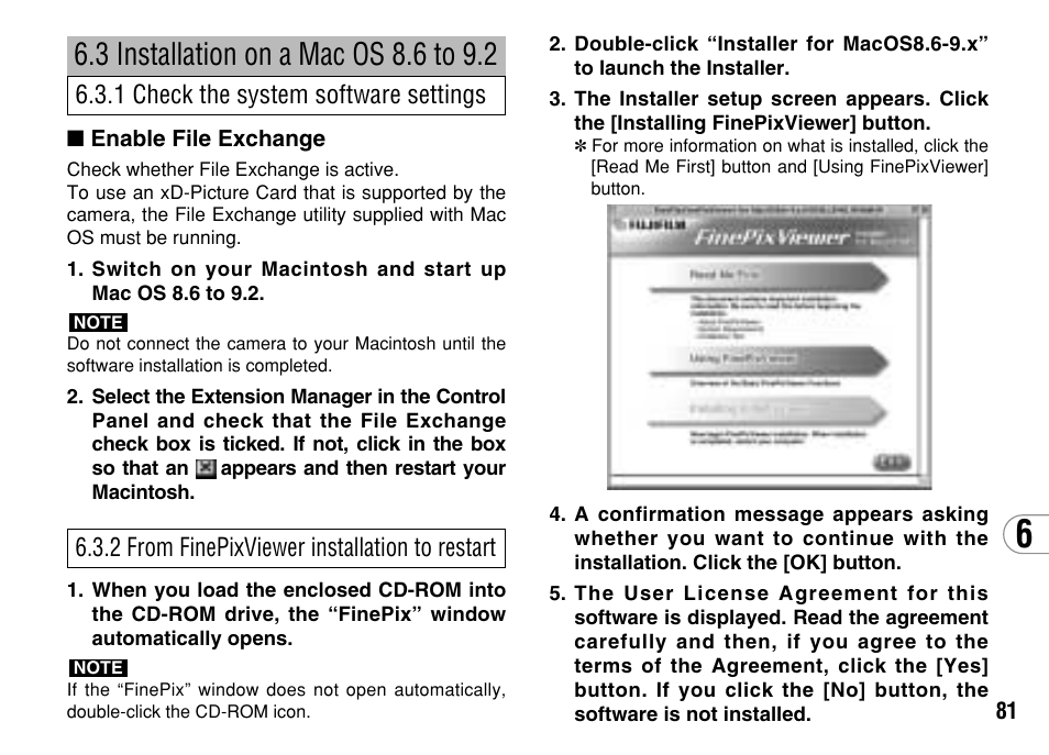 1 check the system software settings, 2 from finepixviewer installation to restart | FujiFilm FinePix A303 User Manual | Page 81 / 132