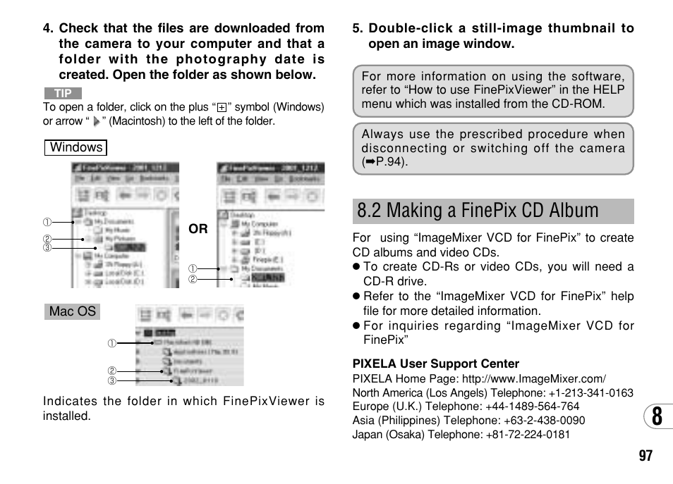 2 making a finepix cd album | FujiFilm FinePix A303 User Manual | Page 97 / 132