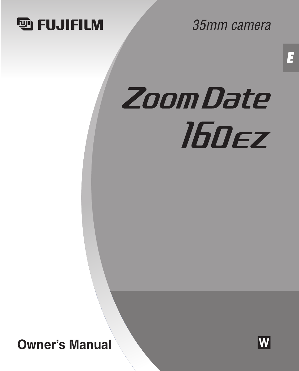 FujiFilm Zoom Date 160ez User Manual | 51 pages