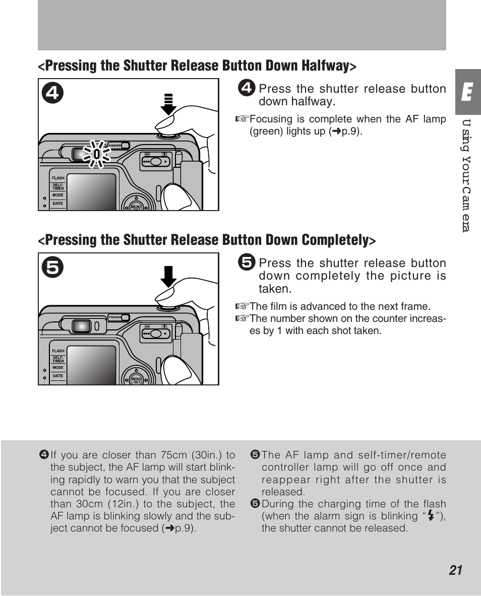 FujiFilm Zoom Date 160ez User Manual | Page 23 / 51