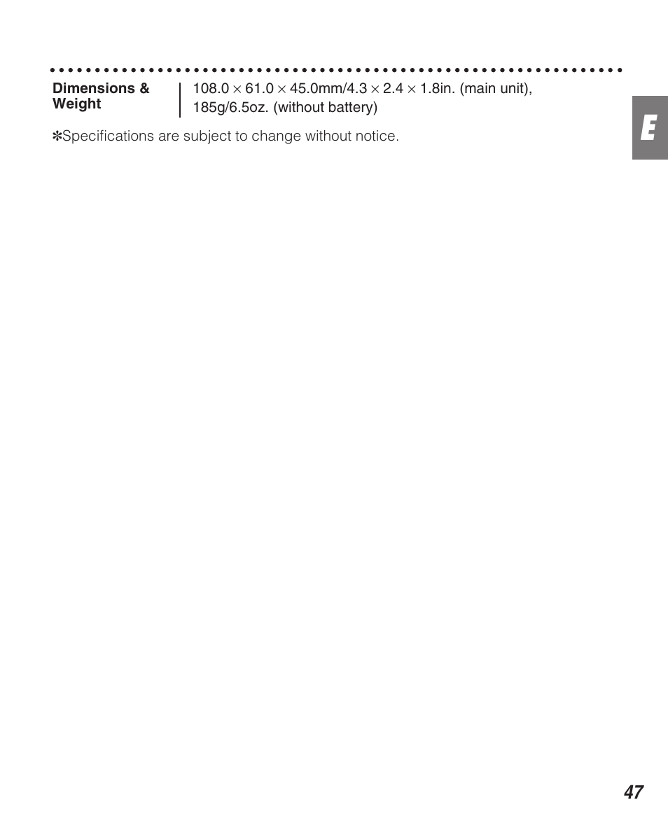 FujiFilm Zoom Date 160ez User Manual | Page 49 / 51