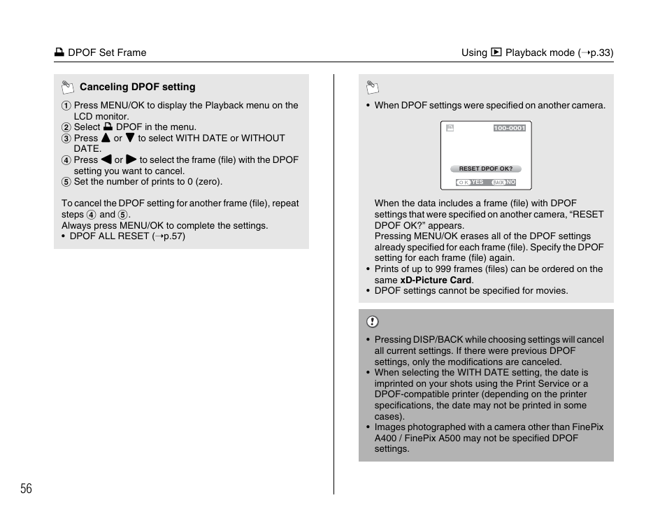 FujiFilm FinePix A400 User Manual | Page 56 / 132