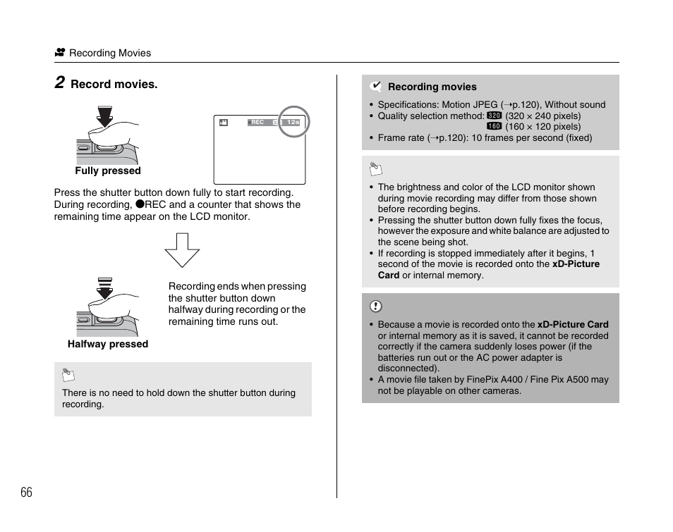 FujiFilm FinePix A400 User Manual | Page 66 / 132