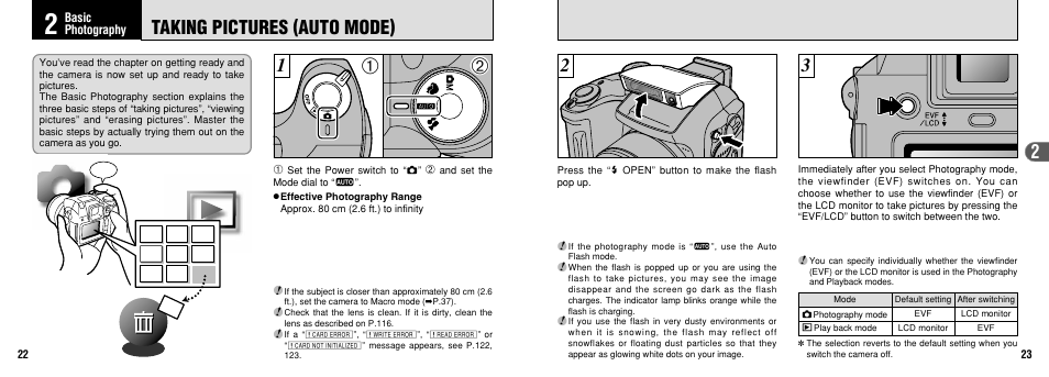 Taking pictures (auto mode) | FujiFilm FinePix 3800 User Manual | Page 12 / 69