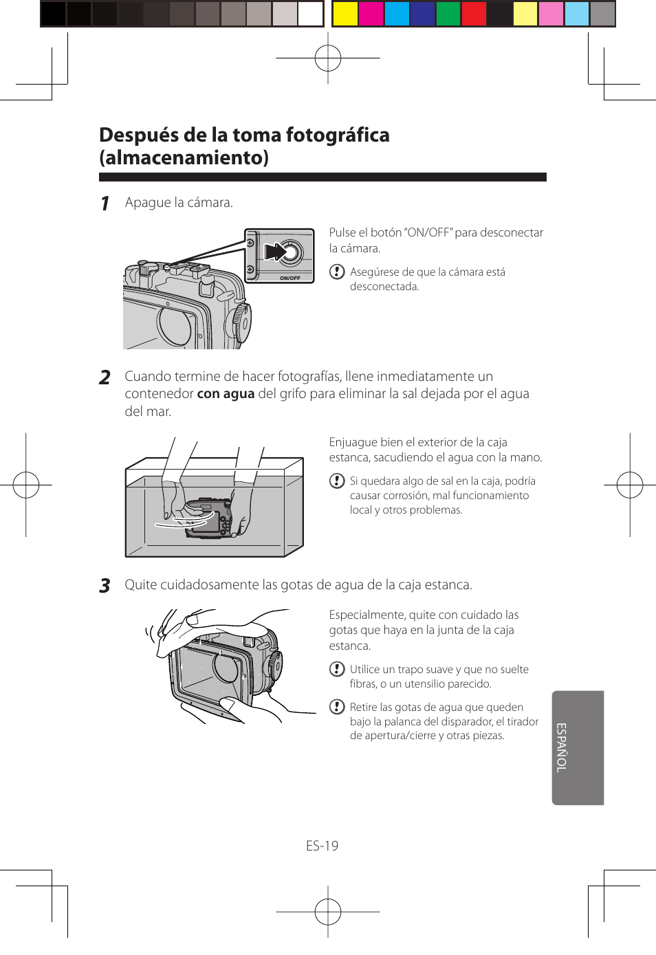 Después de la toma fotográfica (almacenamiento) | FujiFilm WP-FXF500 User Manual | Page 129 / 140