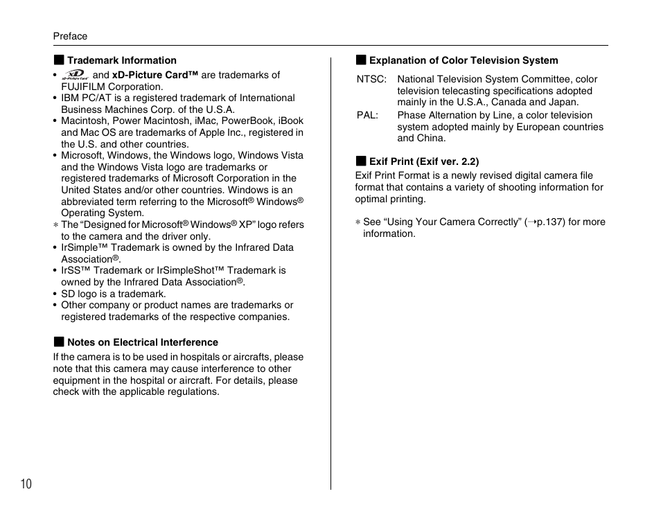 FujiFilm F45fd User Manual | Page 10 / 180