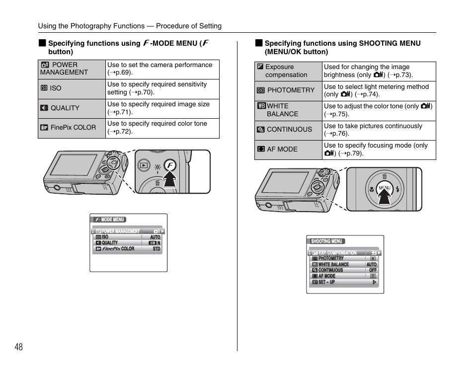 FujiFilm F45fd User Manual | Page 48 / 180