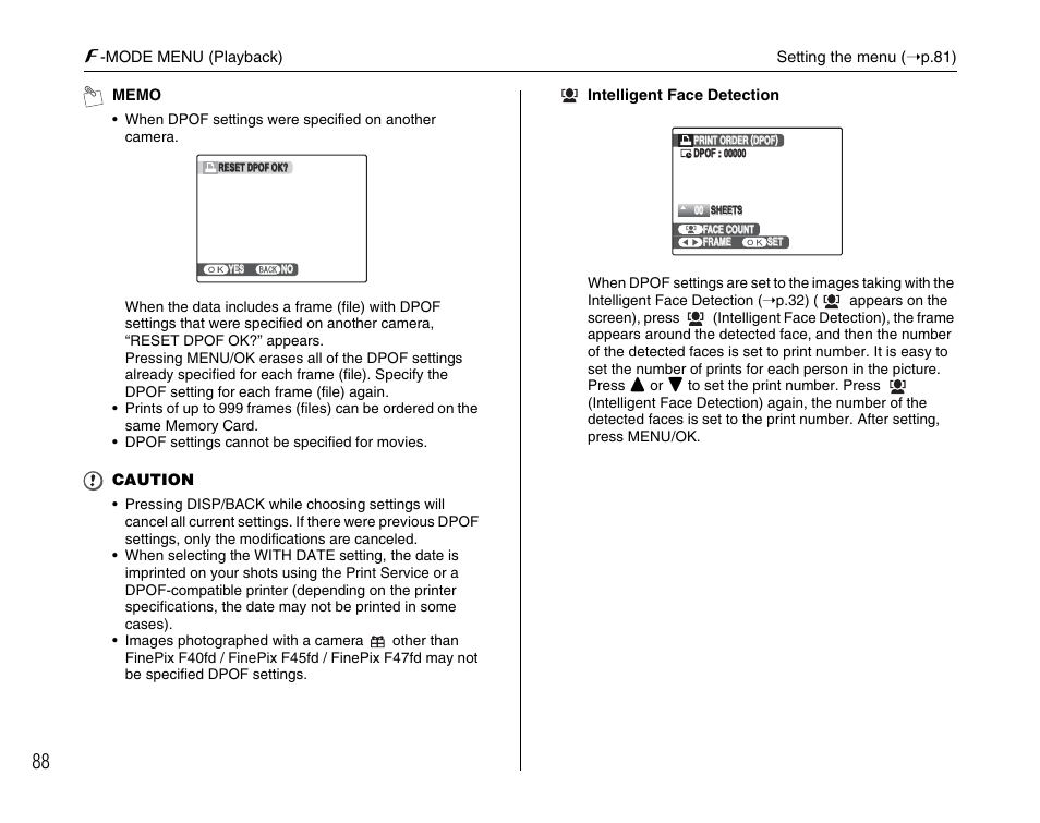 FujiFilm F45fd User Manual | Page 88 / 180