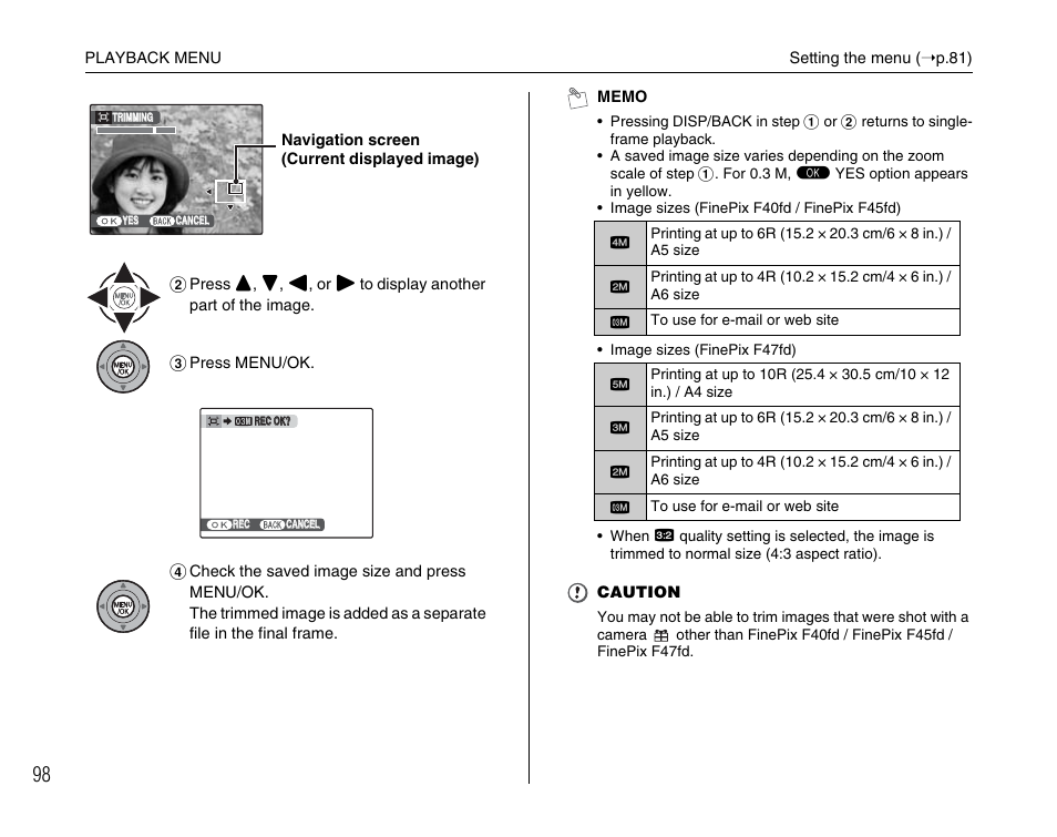 FujiFilm F45fd User Manual | Page 98 / 180