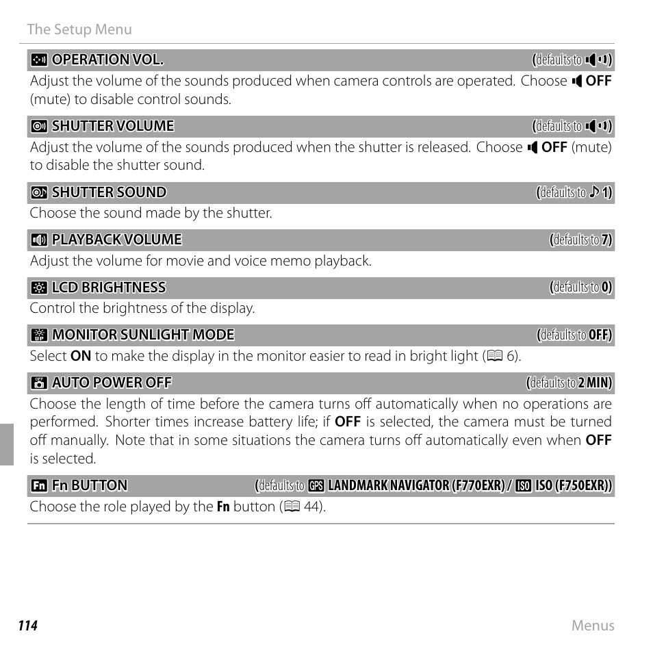 FujiFilm FinePix F750EXR User Manual | Page 132 / 164