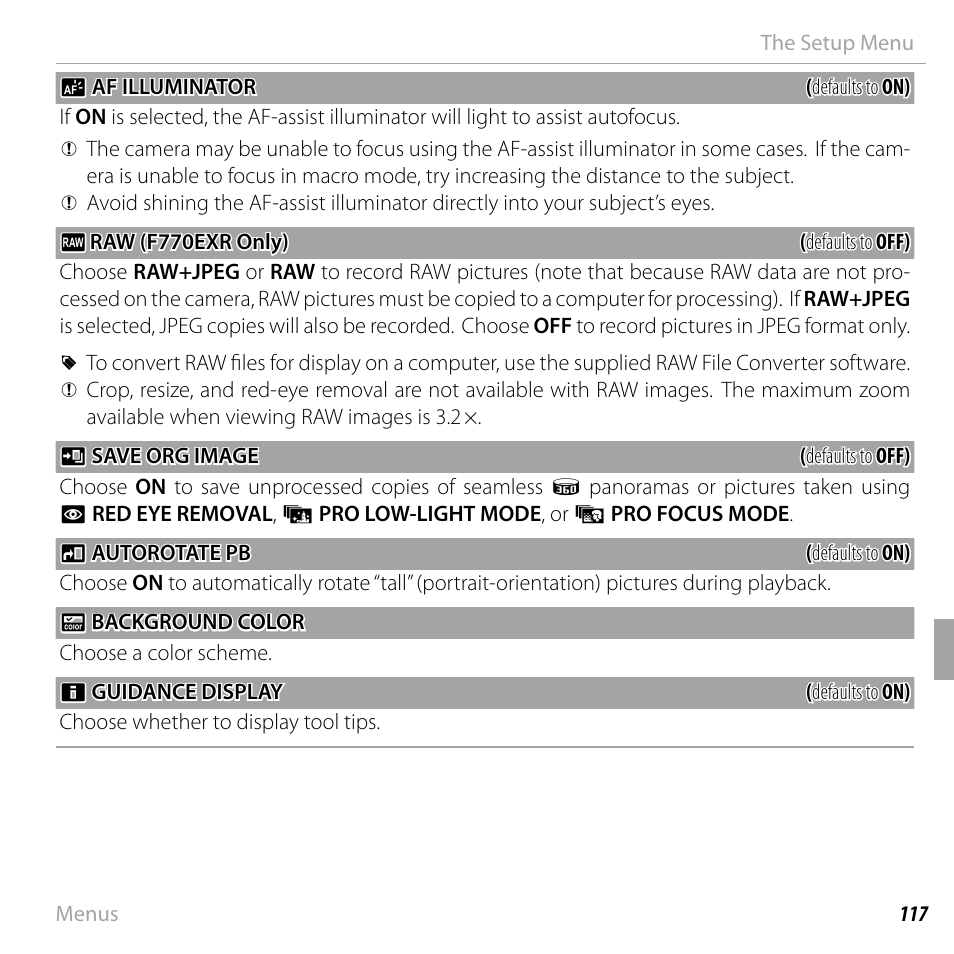 FujiFilm FinePix F750EXR User Manual | Page 135 / 164
