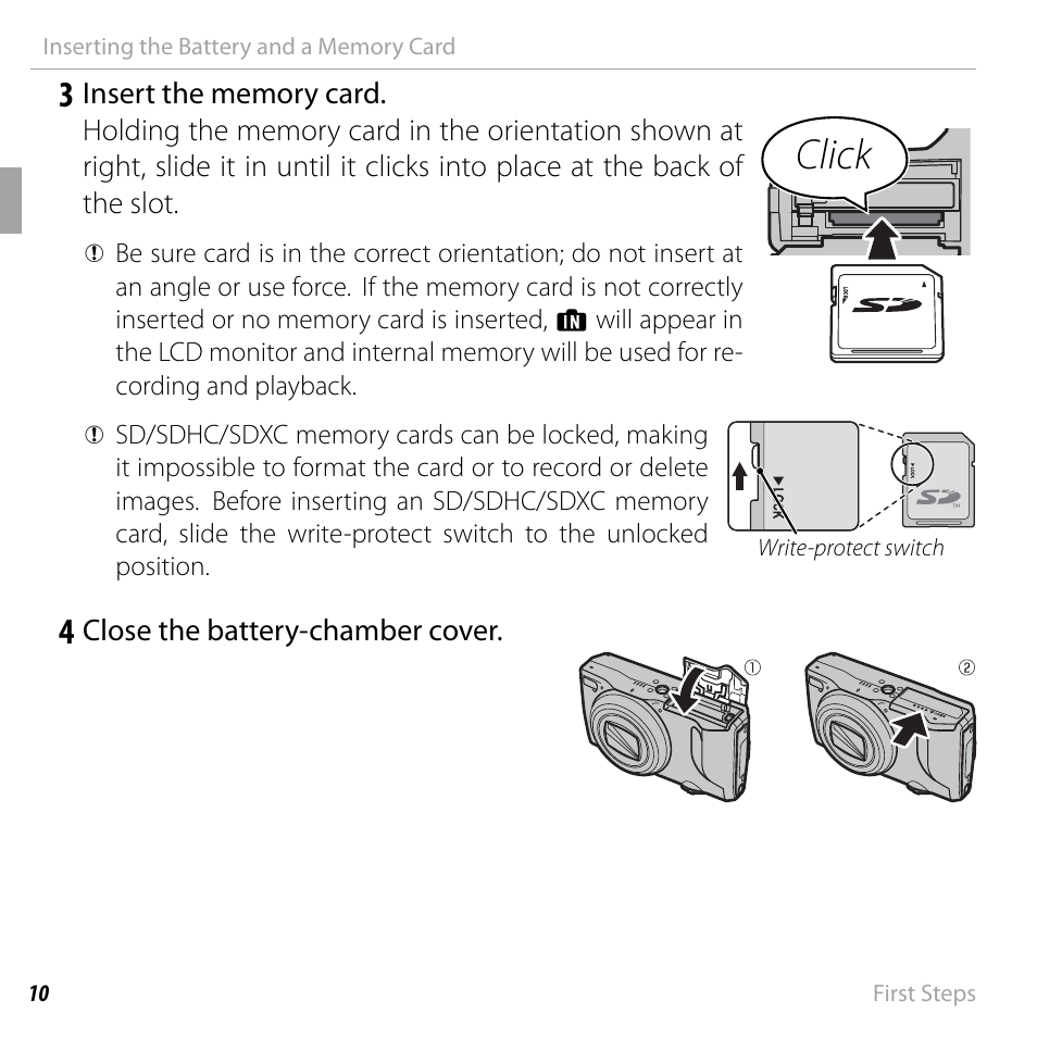 Click | FujiFilm FinePix F750EXR User Manual | Page 28 / 164