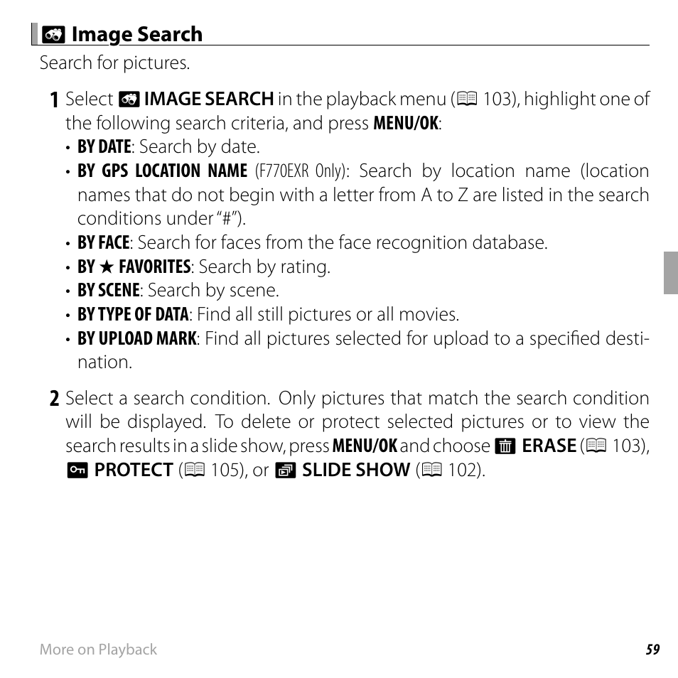 FujiFilm FinePix F750EXR User Manual | Page 77 / 164