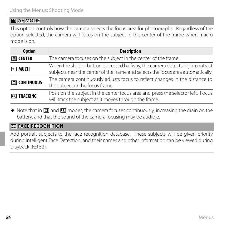 FujiFilm FinePix F550EXR User Manual | Page 104 / 151