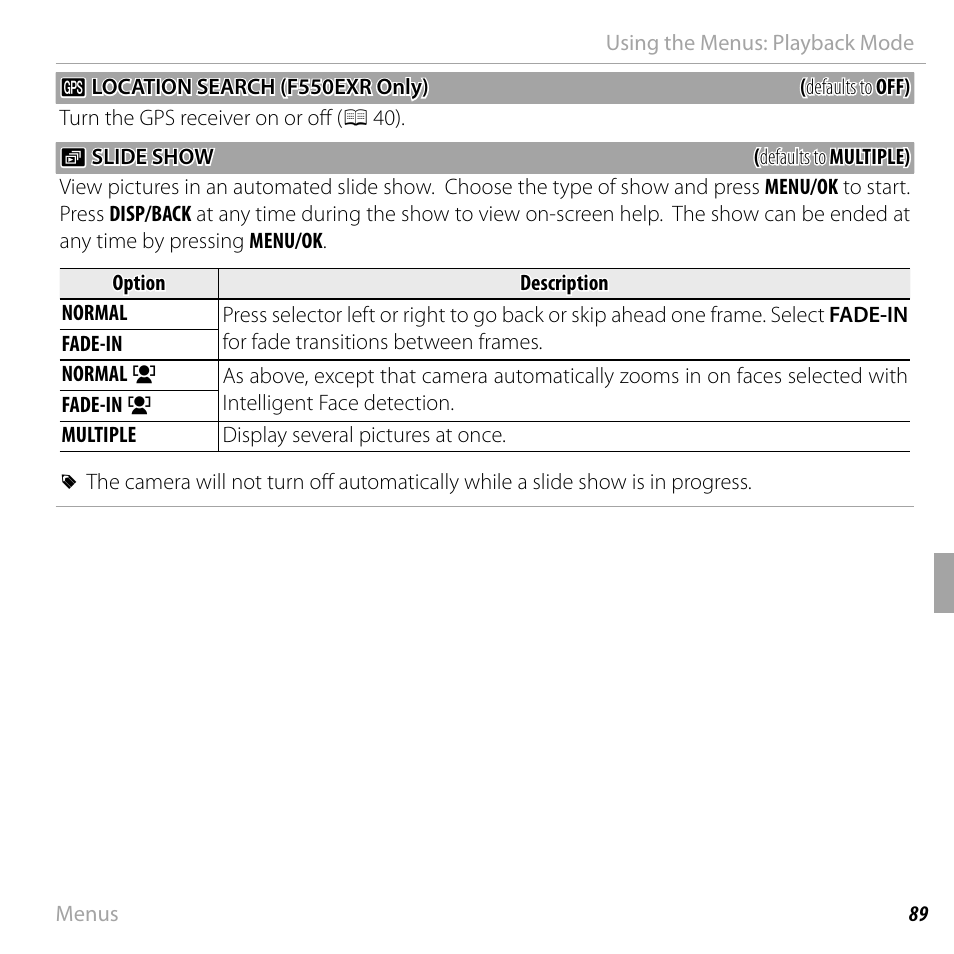 FujiFilm FinePix F550EXR User Manual | Page 107 / 151