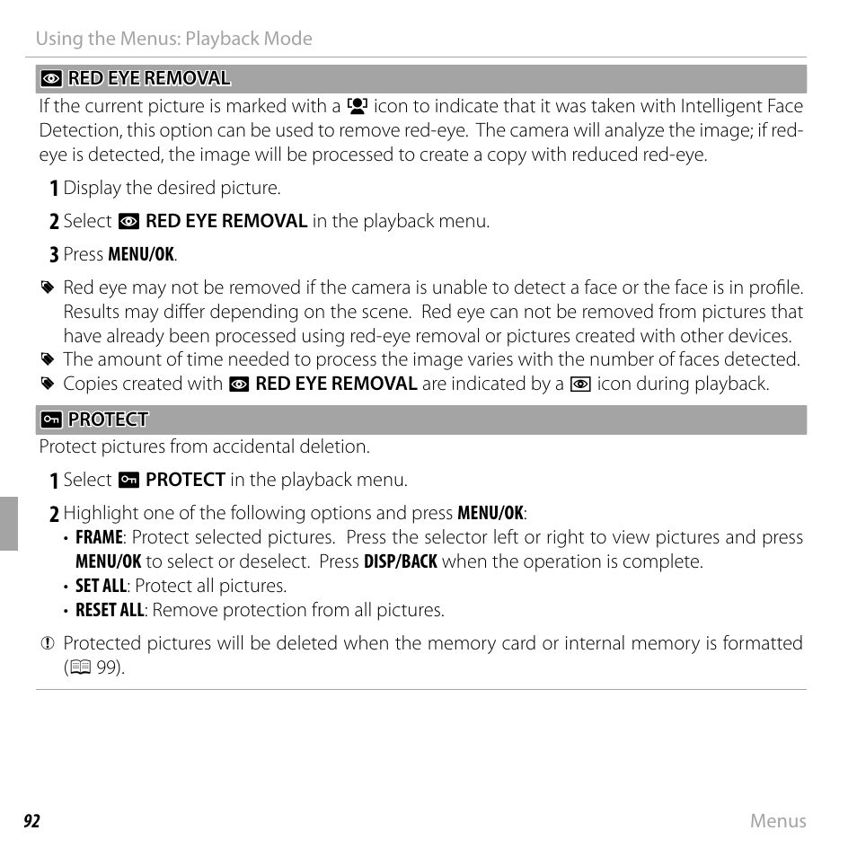 FujiFilm FinePix F550EXR User Manual | Page 110 / 151