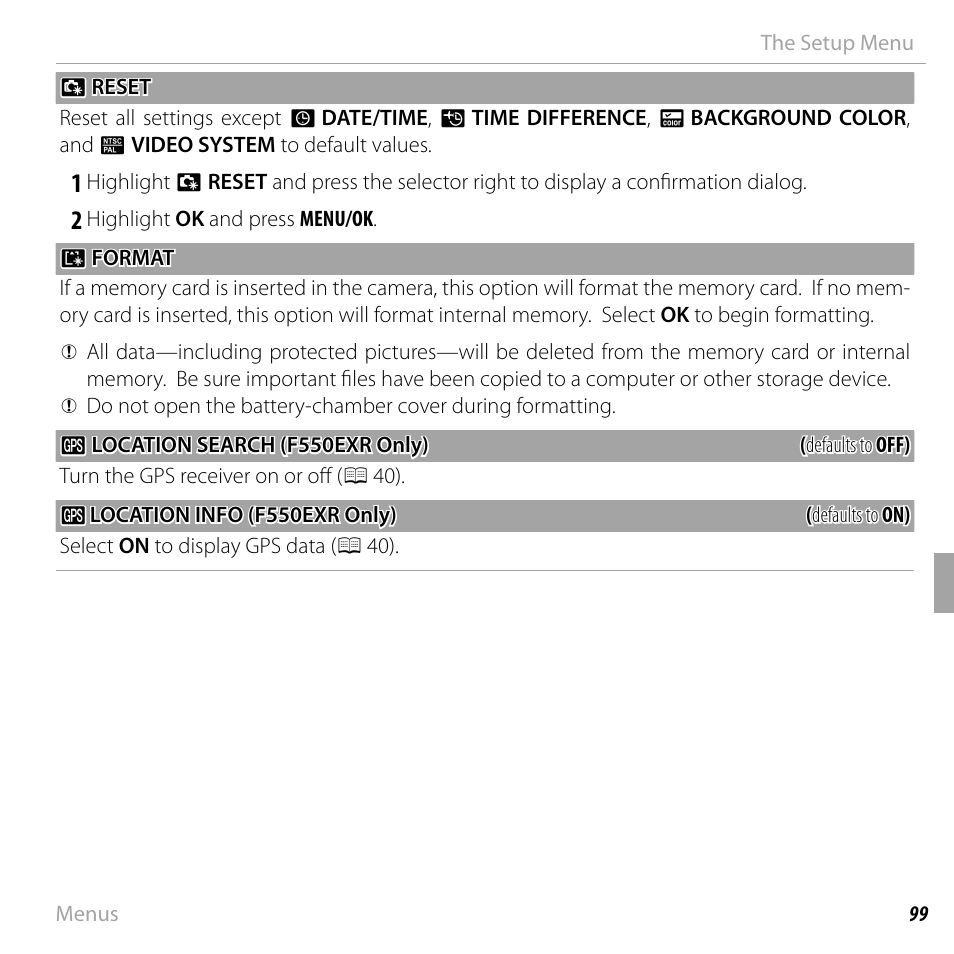 FujiFilm FinePix F550EXR User Manual | Page 117 / 151