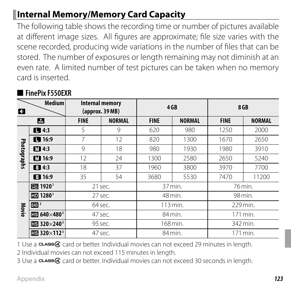 FujiFilm FinePix F550EXR User Manual | Page 141 / 151