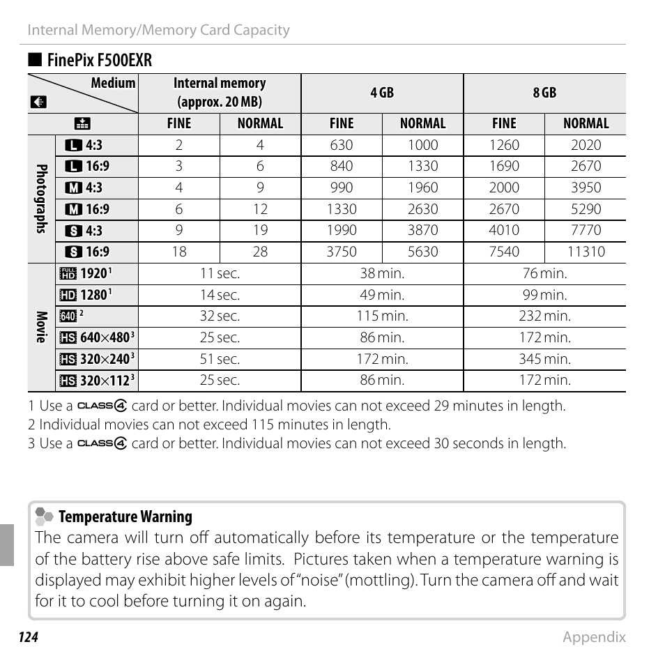 Finepix f500exr | FujiFilm FinePix F550EXR User Manual | Page 142 / 151