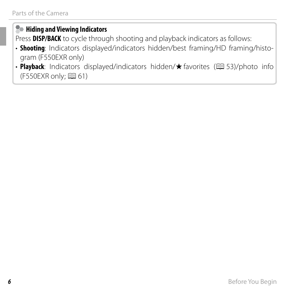 FujiFilm FinePix F550EXR User Manual | Page 24 / 151