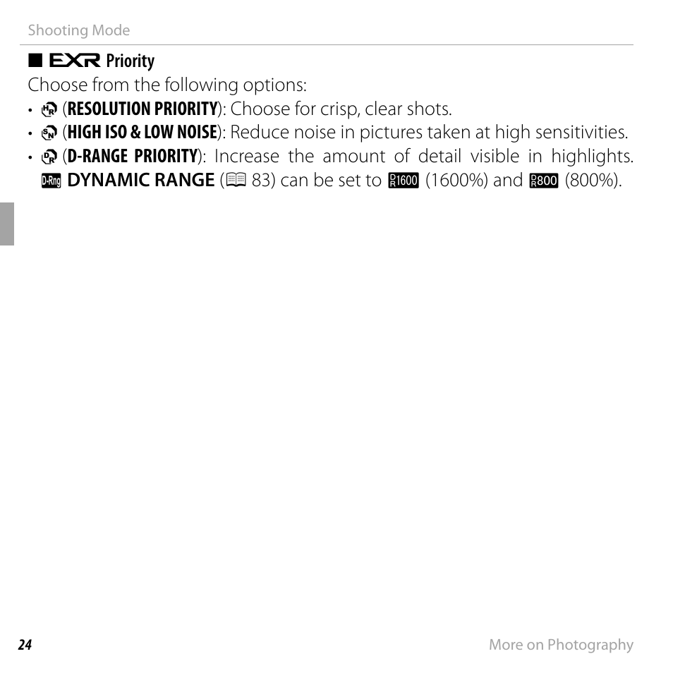 FujiFilm FinePix F550EXR User Manual | Page 42 / 151