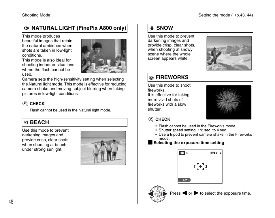 FujiFilm FinePix A800 User Manual | Page 48 / 164