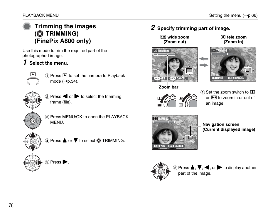 FujiFilm FinePix A800 User Manual | Page 76 / 164