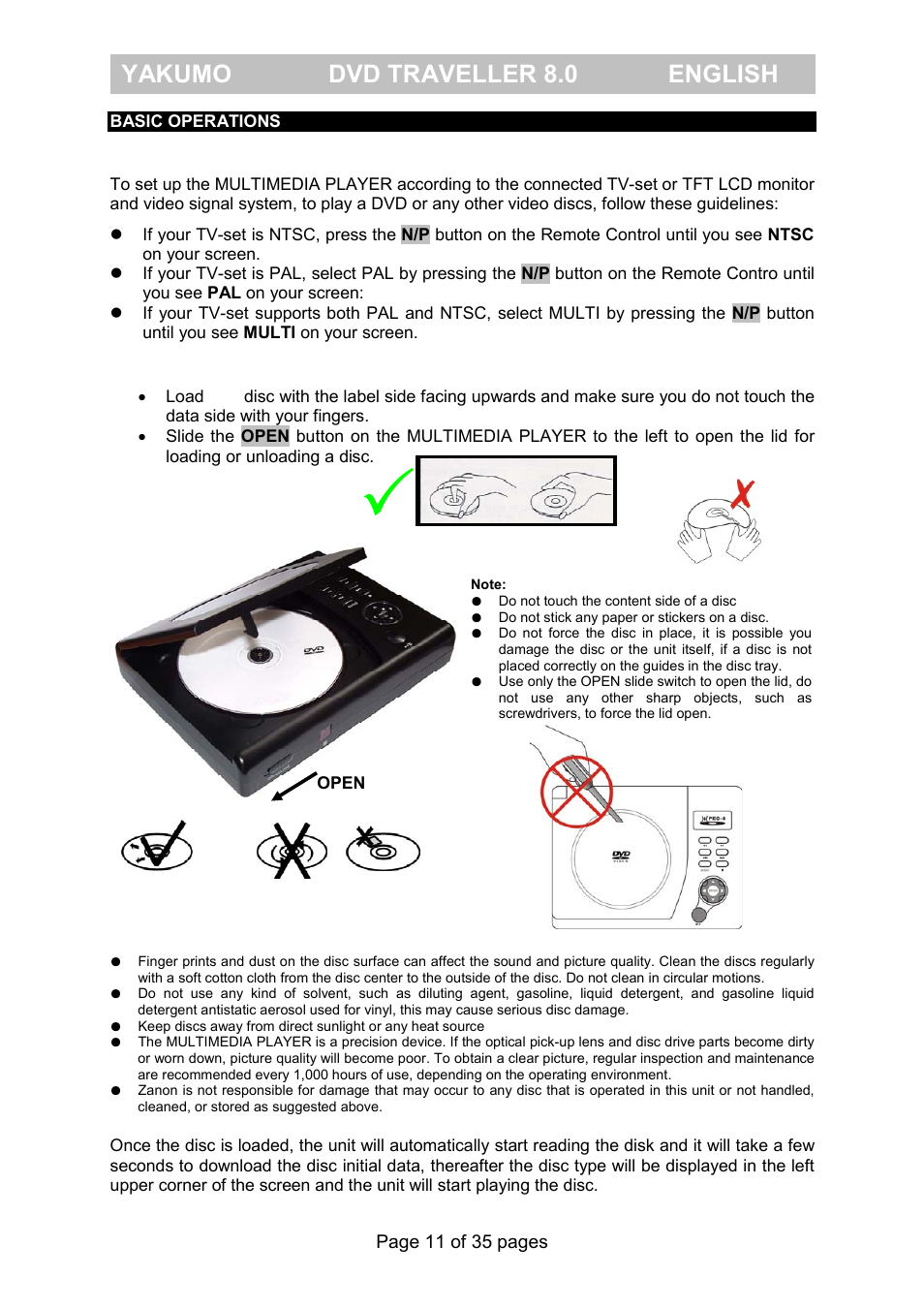 Yakumo dvd traveller 8.0 english | FujiFilm Yakumo DVD Travelle User Manual | Page 15 / 40