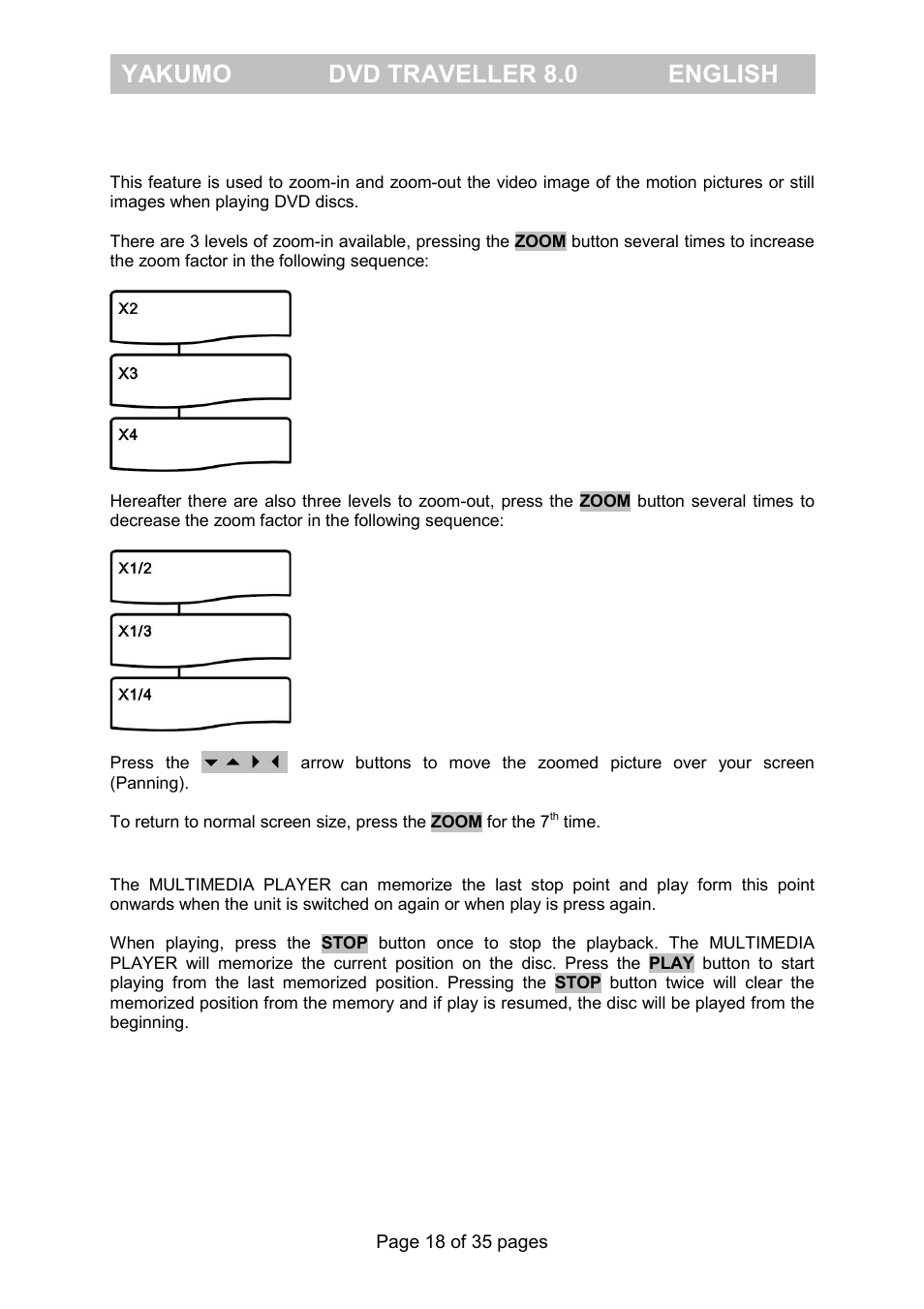 Yakumo dvd traveller 8.0 english | FujiFilm Yakumo DVD Travelle User Manual | Page 22 / 40