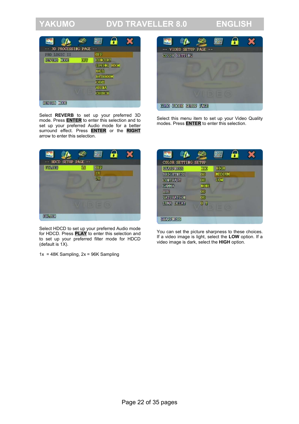 Yakumo dvd traveller 8.0 english | FujiFilm Yakumo DVD Travelle User Manual | Page 26 / 40