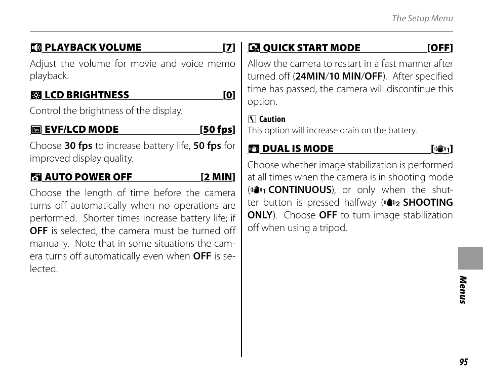 FujiFilm FinePix HS20EXR User Manual | Page 107 / 136