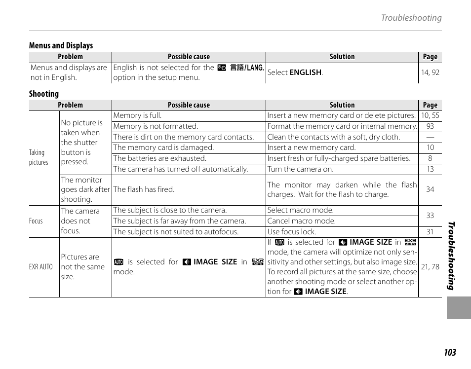 FujiFilm FinePix HS20EXR User Manual | Page 115 / 136