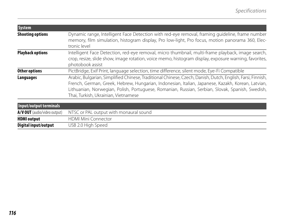 FujiFilm FinePix HS20EXR User Manual | Page 128 / 136