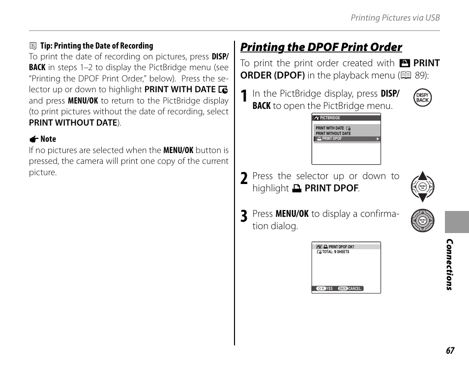 Printing the dpof print order | FujiFilm FinePix HS20EXR User Manual | Page 79 / 136